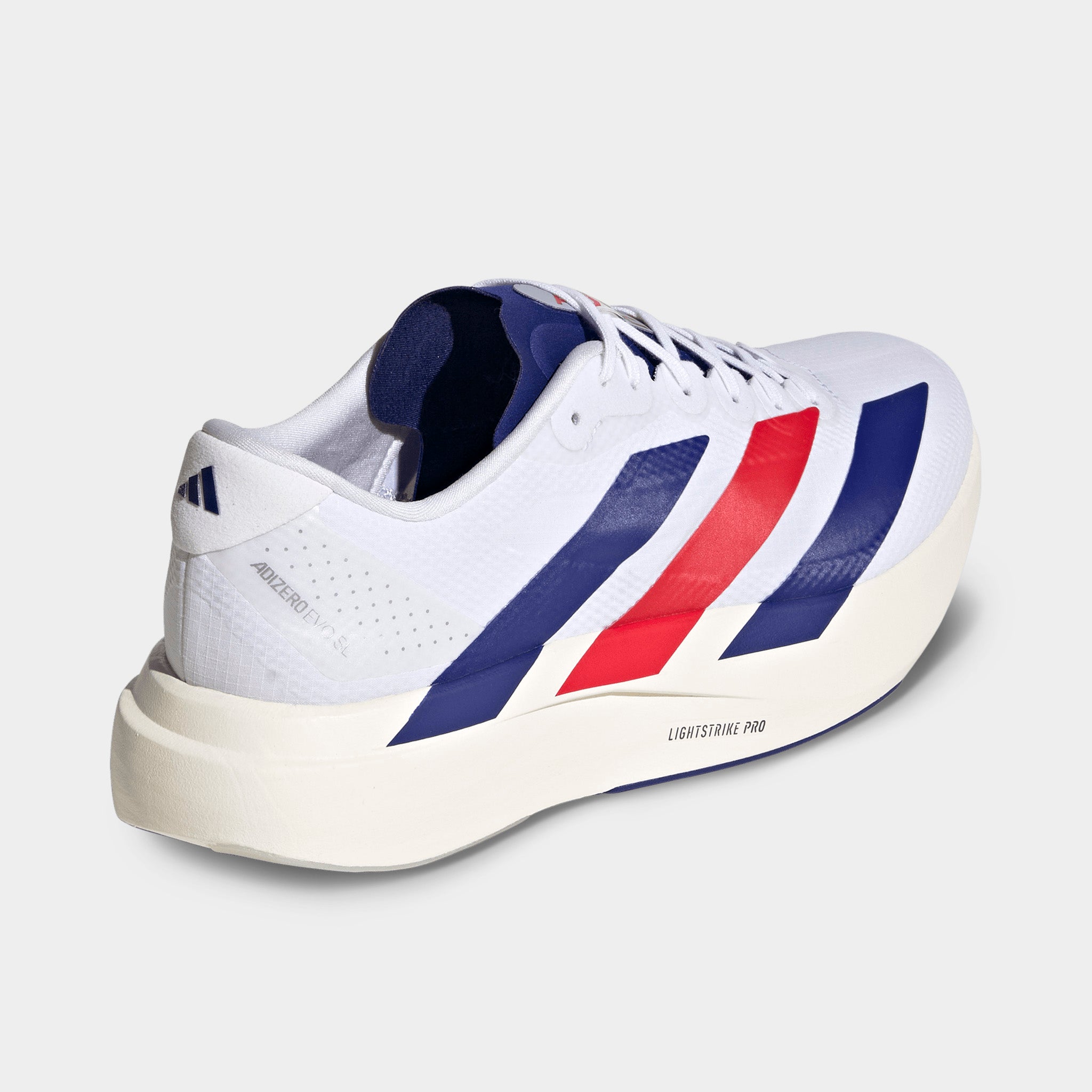 adidas Adizero Evo SL White / Mystery Ink - Pure Ruby – JD Sports