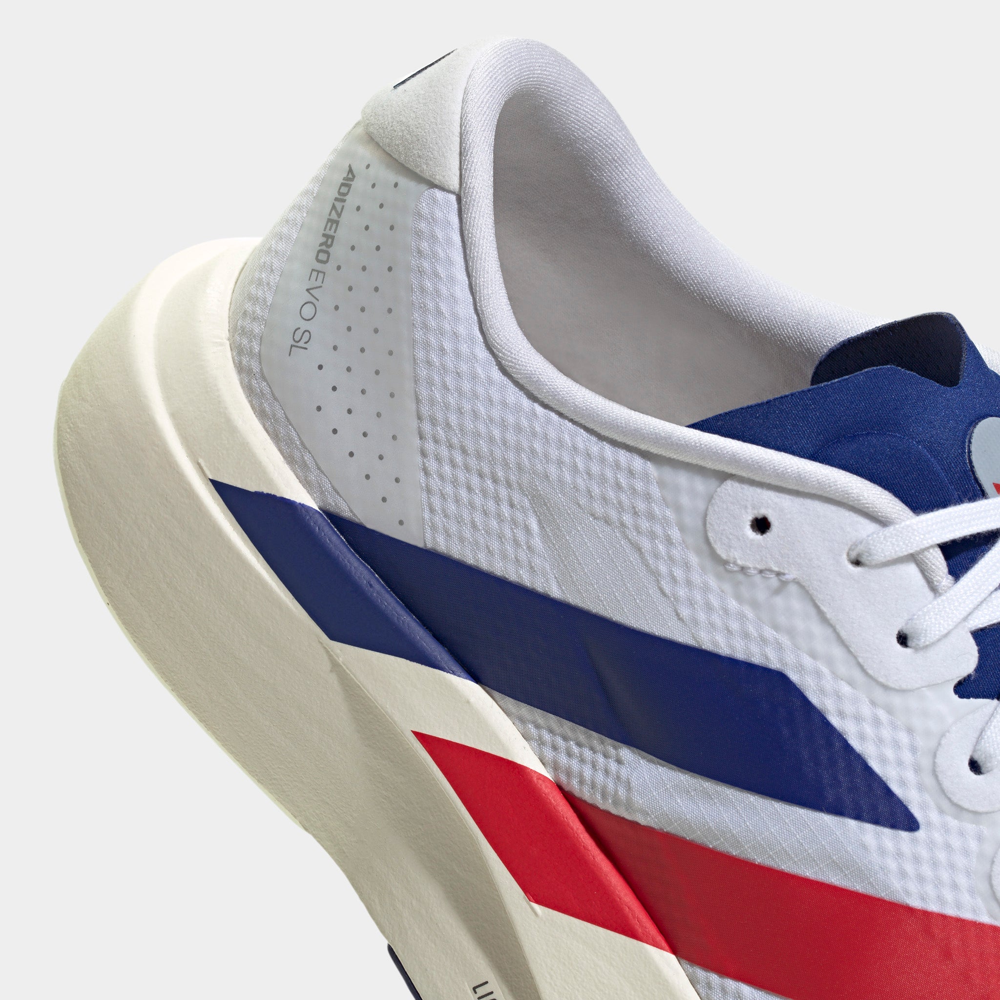 adidas Adizero Evo SL White / Mystery Ink - Pure Ruby – JD Sports