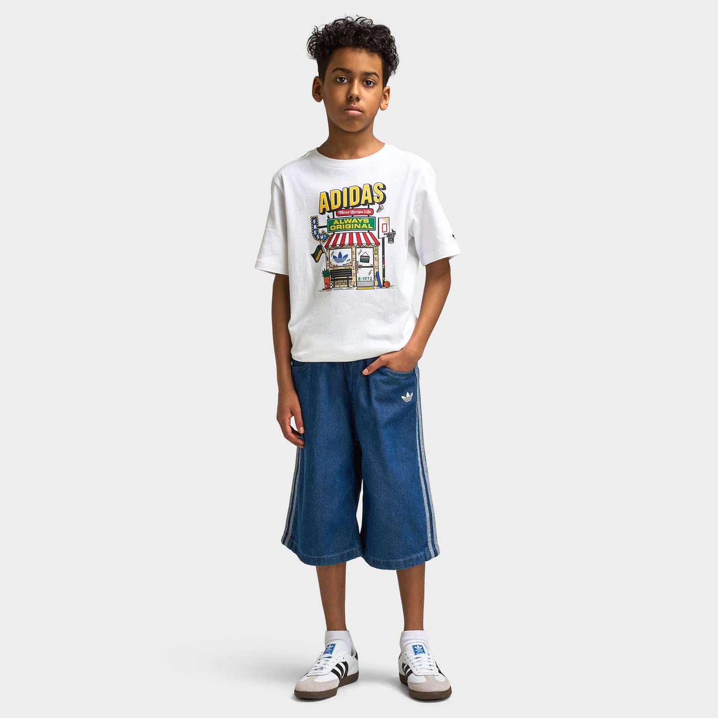 adidas Juniors t-shirt Shoe Bodega / Blanc