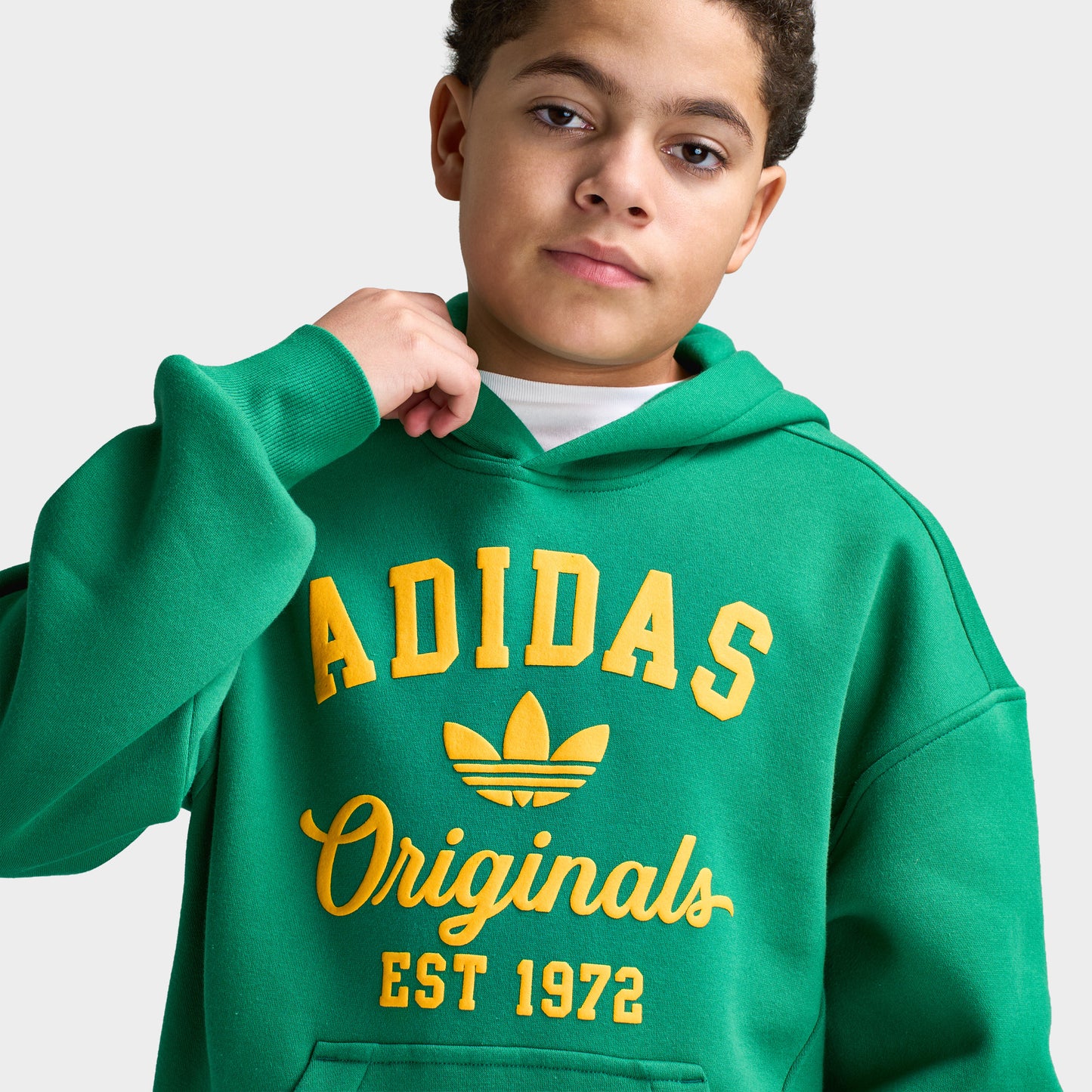 adidas Juniors Varsity Fleece Chandail à capuchon  / Vert vif