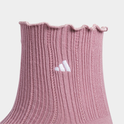 adidas Originals Ruffle Quarter Socks (3-Pack) / Multi