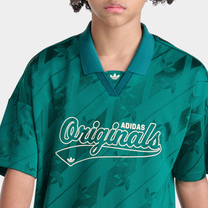 adidas Junior Boys' Monogram Jersey Top / Collegiate Green