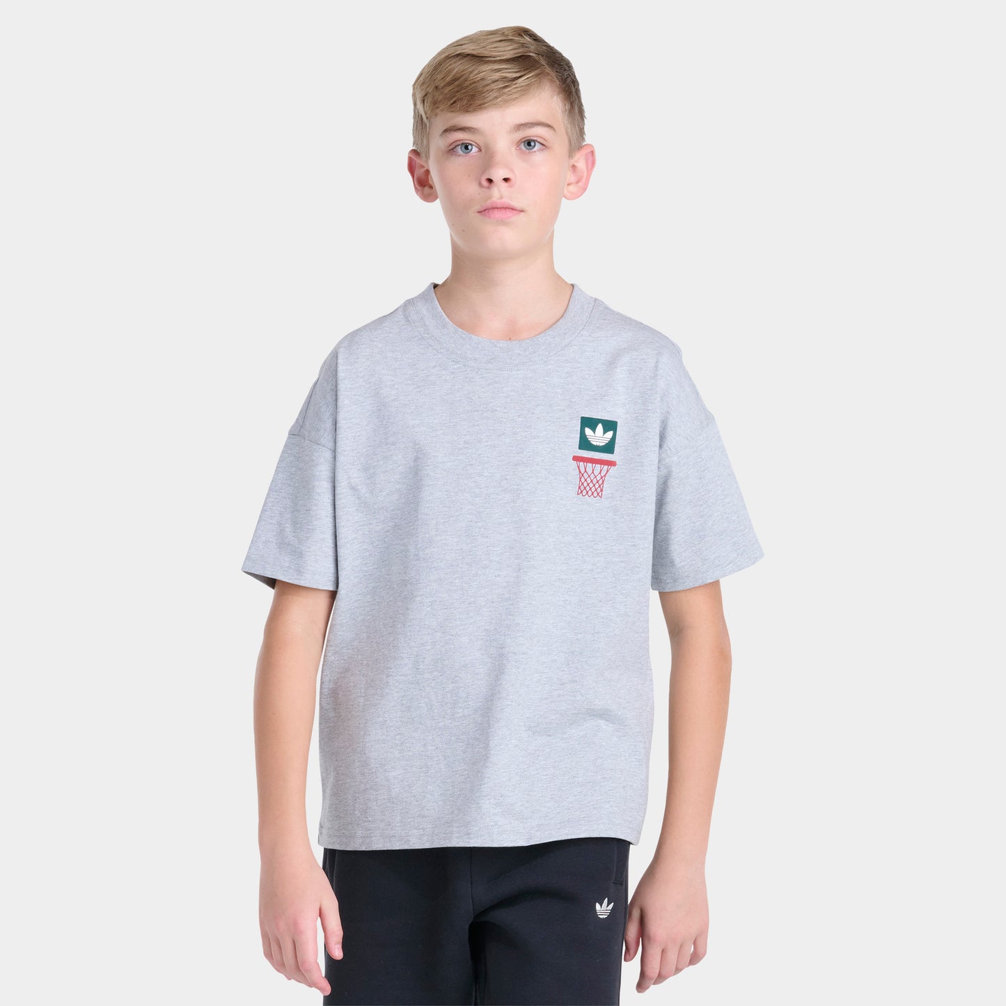 adidas Junior Backboard T-shirt Coupe Ample / Heather Moyen