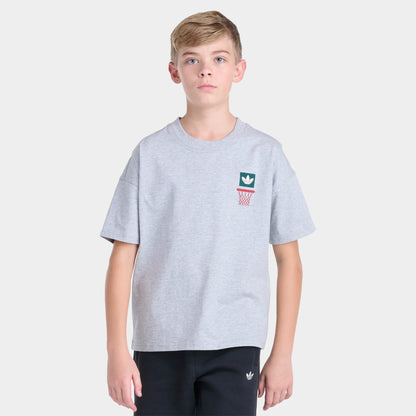adidas Junior Backboard T-shirt Coupe Ample / Heather Moyen