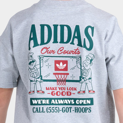 adidas Junior Backboard T-shirt Coupe Ample / Heather Moyen