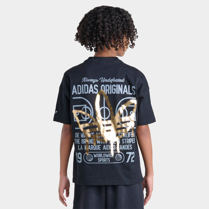 adidas Junior Graffiti T-shirt Coupe Ample / Noir