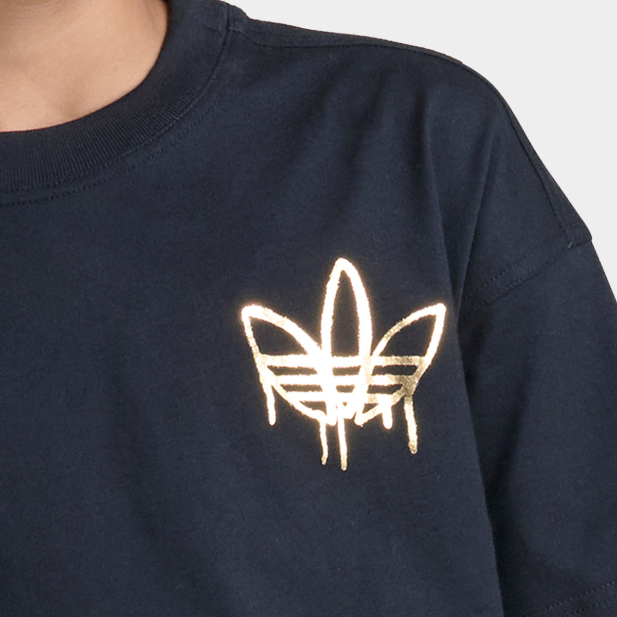 adidas Junior Graffiti T-shirt Coupe Ample / Noir