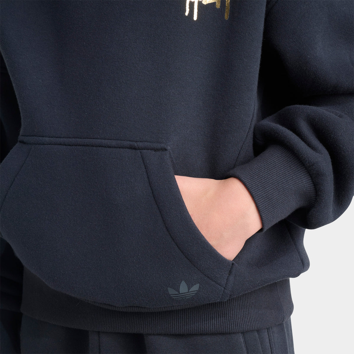 adidas Juniors' Graffiti Loose Fit Hoodie / Black