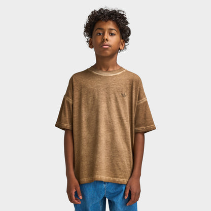 adidas Juniors' Washed T-Shirt / Khaki
