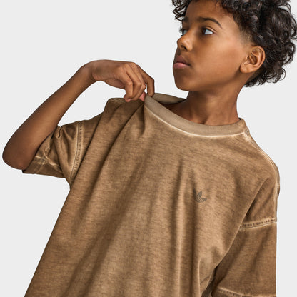 adidas Juniors' Washed T-Shirt / Khaki