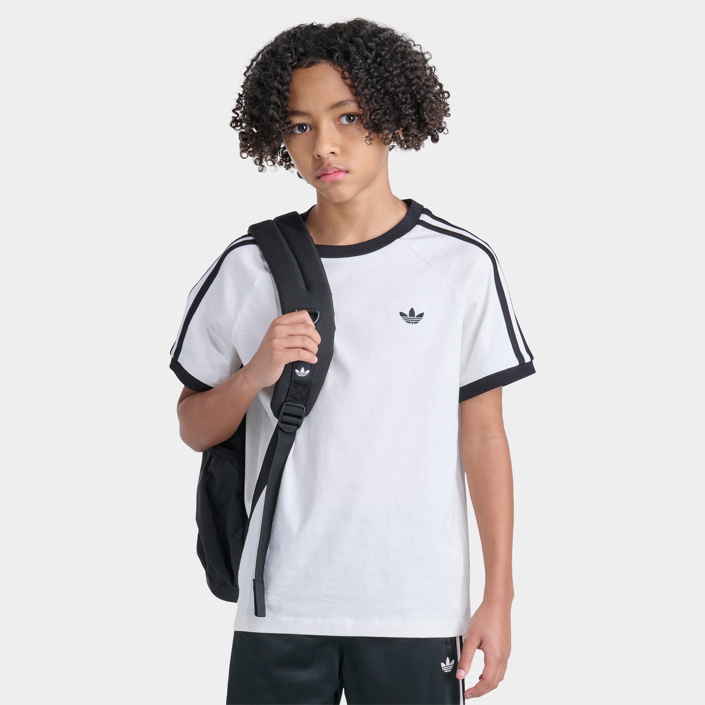 adidas Junior T-shirt  à 3 Bandes / Blanc Nuage