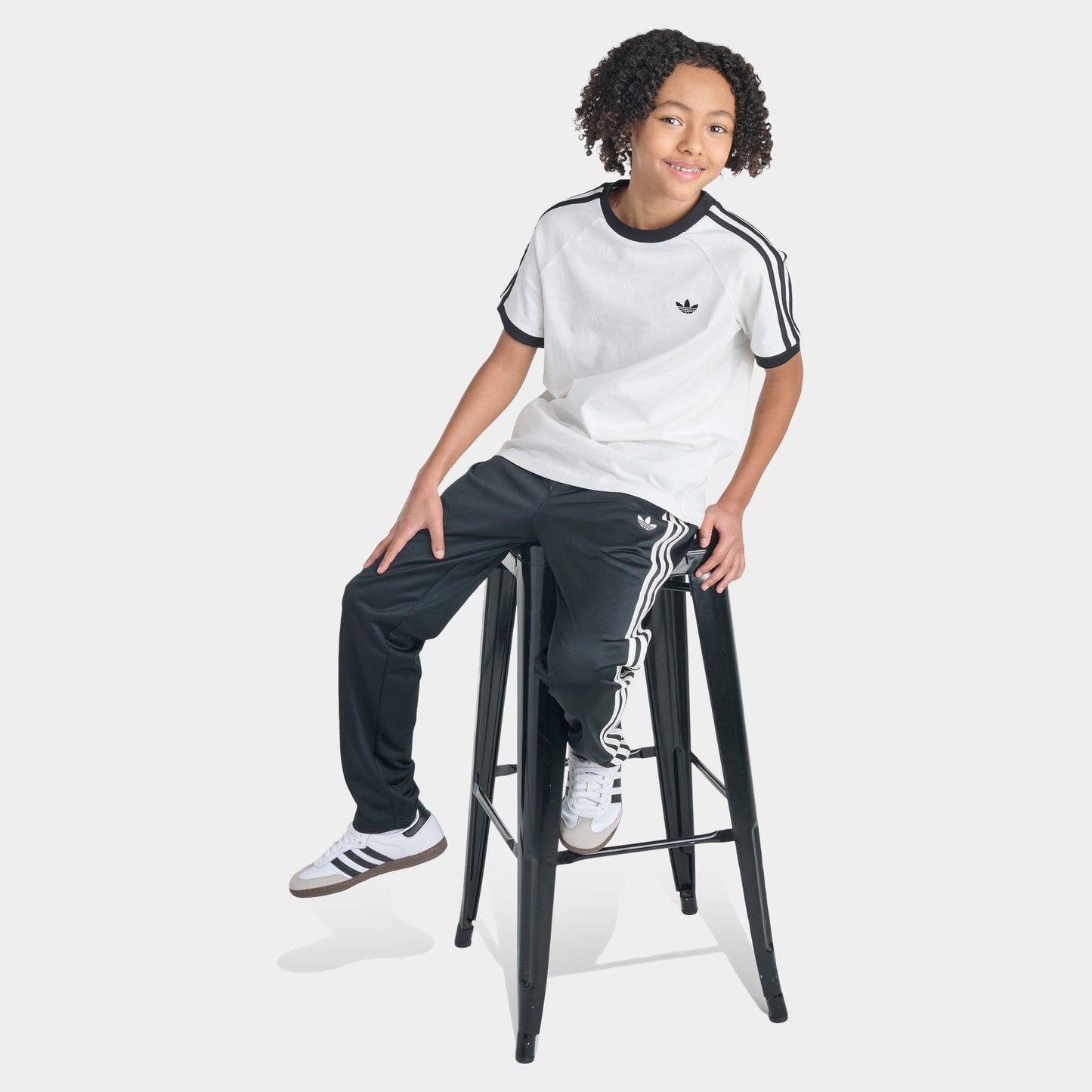 adidas Junior T-shirt  à 3 Bandes / Blanc Nuage