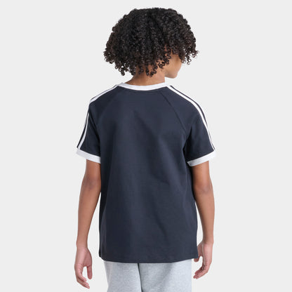 adidas Juniors' 3 Stripes T-Shirt / Black
