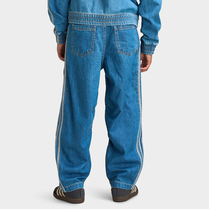 adidas Firebird Junior Pantalon Plissé en Denim  / Moyen Vintage