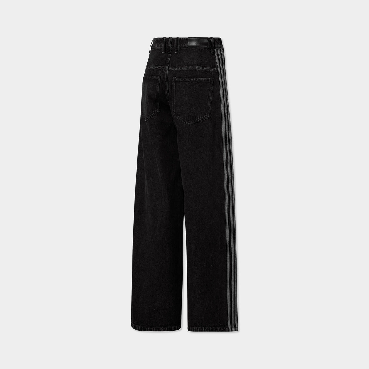 adidas Highrise Wide Leg Denim Pant / True Black Denim