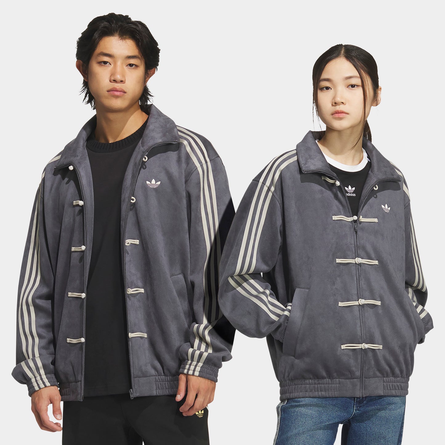 adidas Chinese New Year Tang Jacket Soft / Grey Six