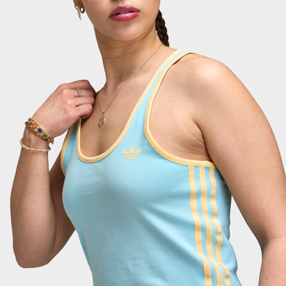 adidas Femmes Débardeur slim / Bleu glacier