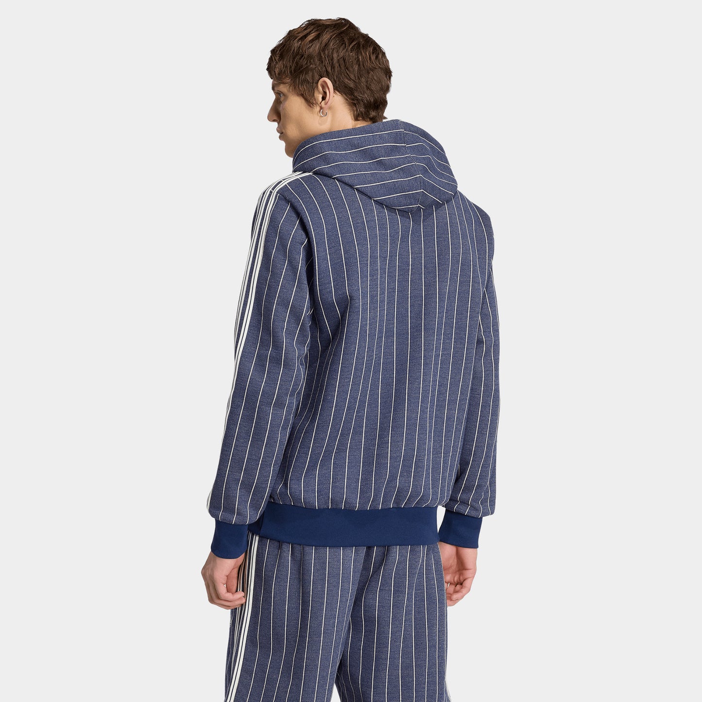 adidas Chandail à capuchon Rayures Épingles / Indigo
