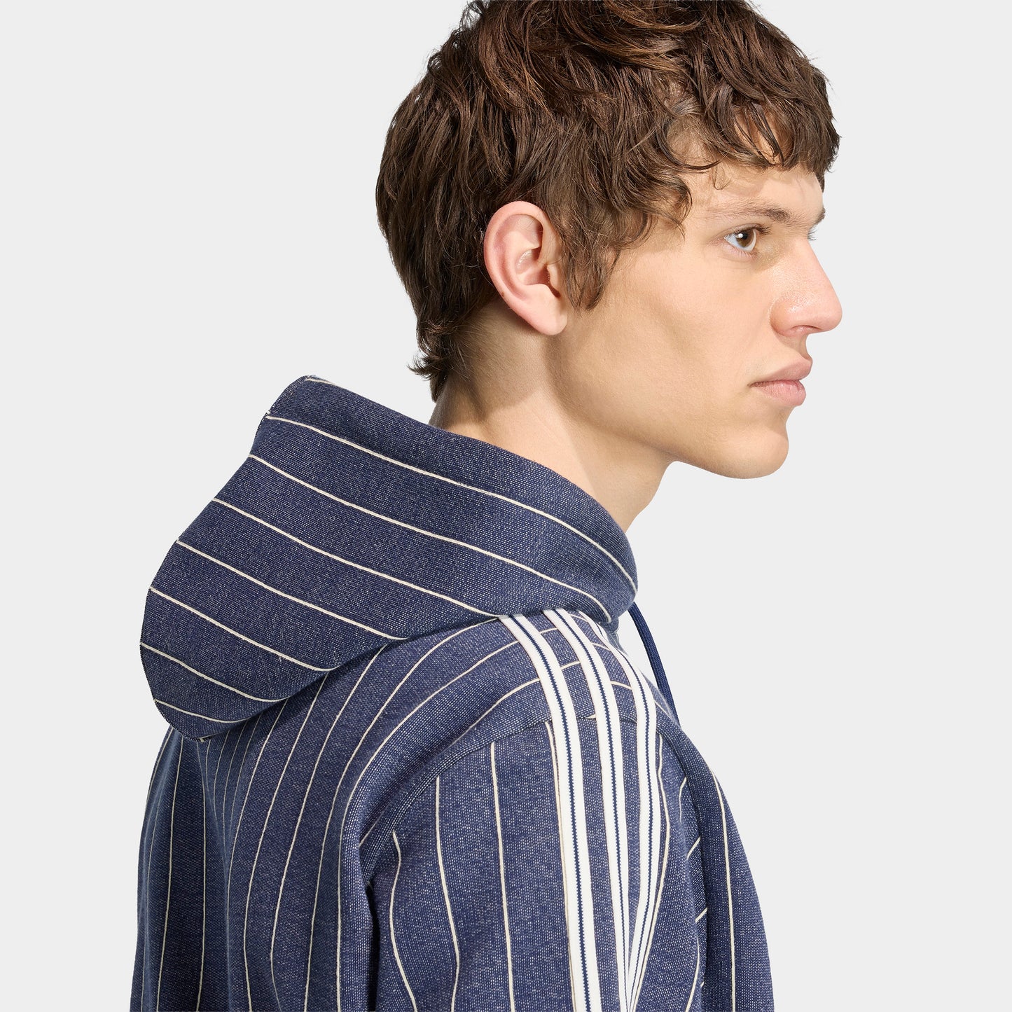 adidas Chandail à capuchon Rayures Épingles / Indigo