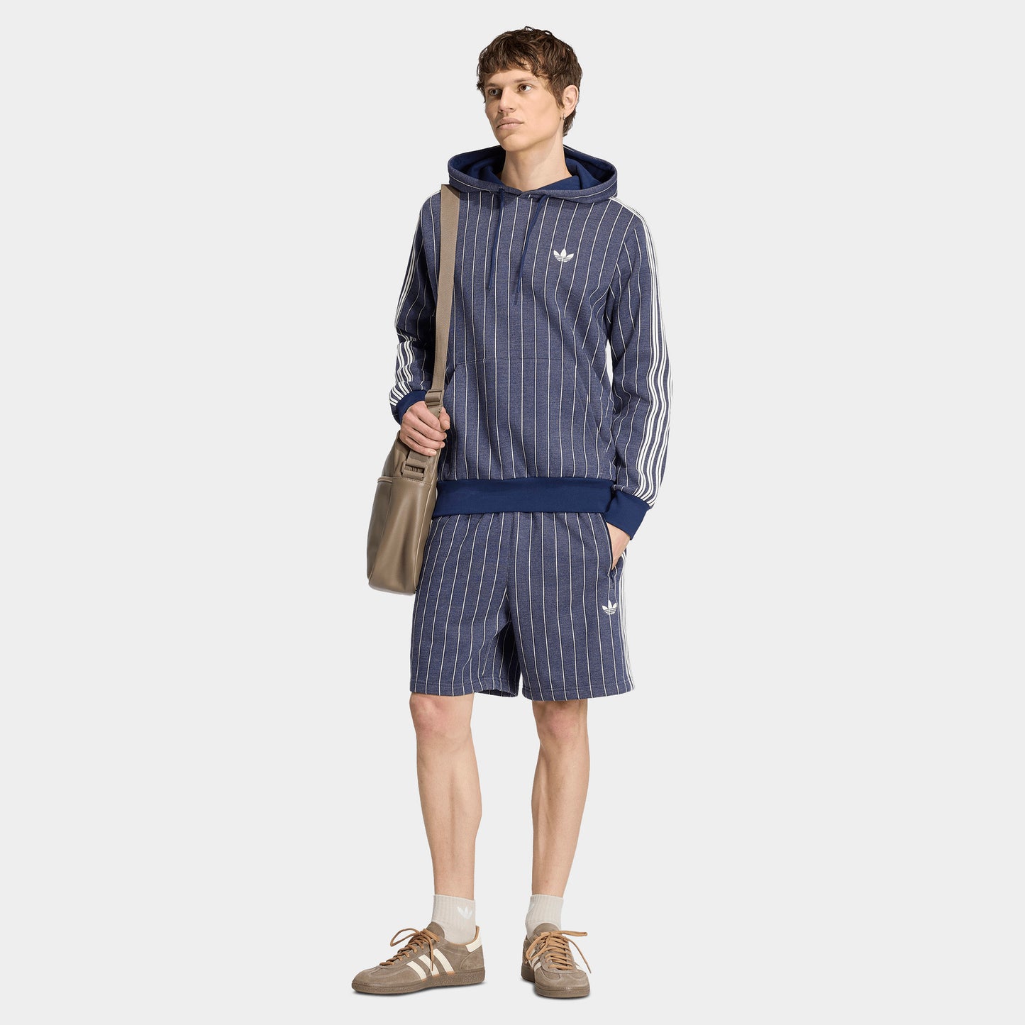 adidas Chandail à capuchon Rayures Épingles / Indigo
