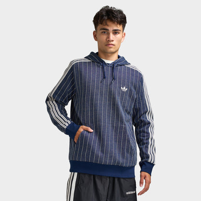 adidas Pinstripes Hoodie / Night Indigo