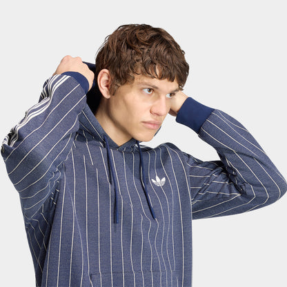 adidas Chandail à capuchon Rayures Épingles / Indigo
