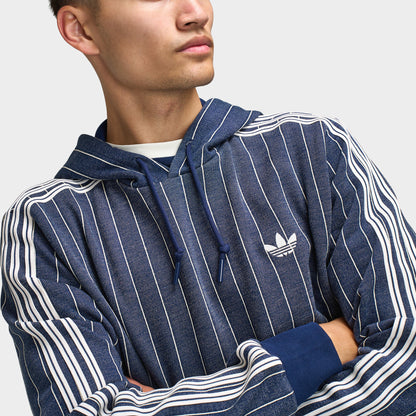 adidas Pinstripes Hoodie / Night Indigo