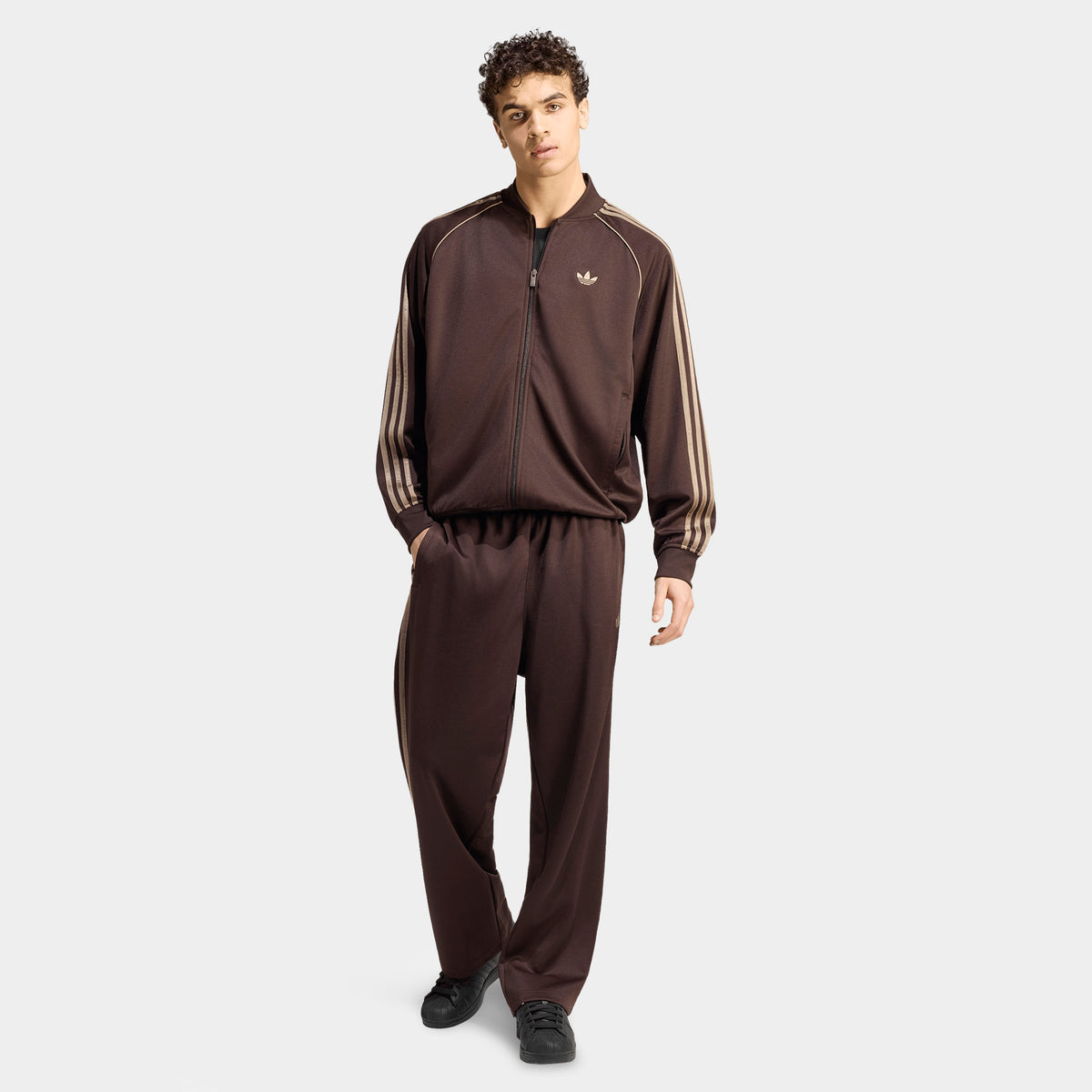 adidas SST Veste de survêtement ample Adicolor Classics / Café Aurora