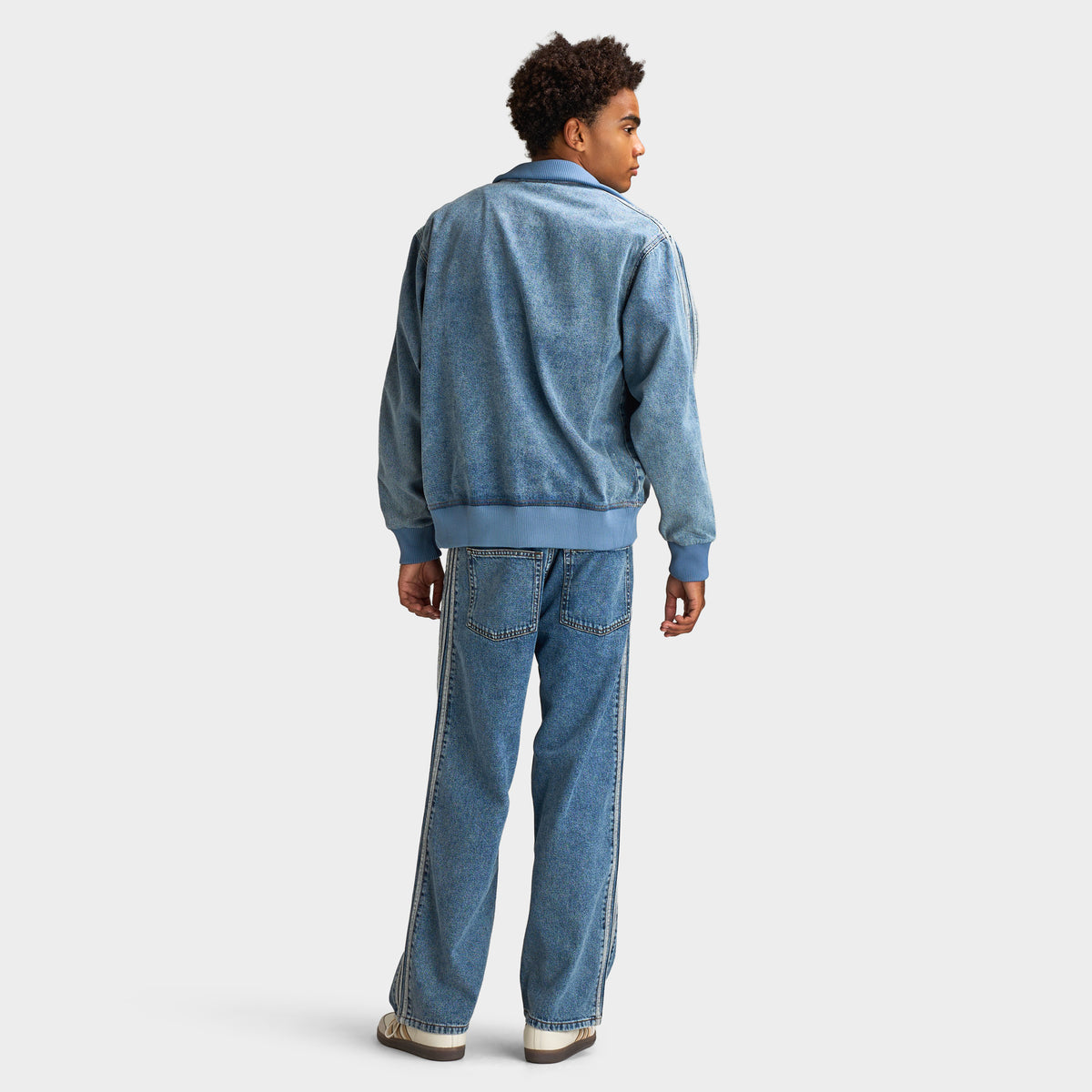 adidas Firebird Adicolor Track Top / Worn Blue Denim