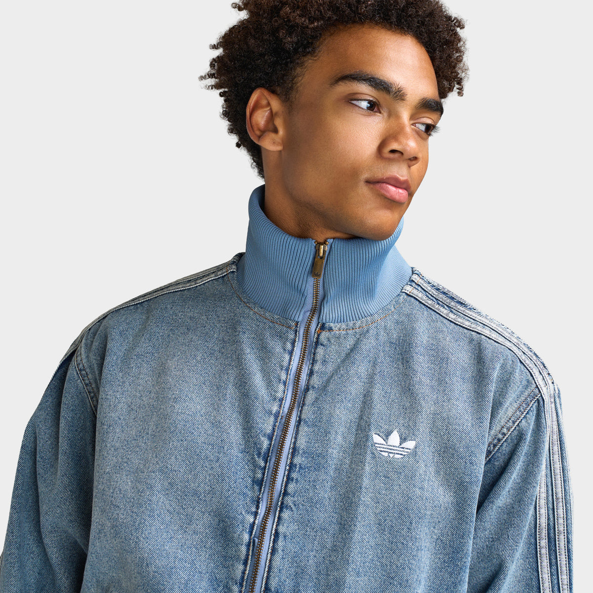 adidas Firebird Adicolor Track Top / Worn Blue Denim