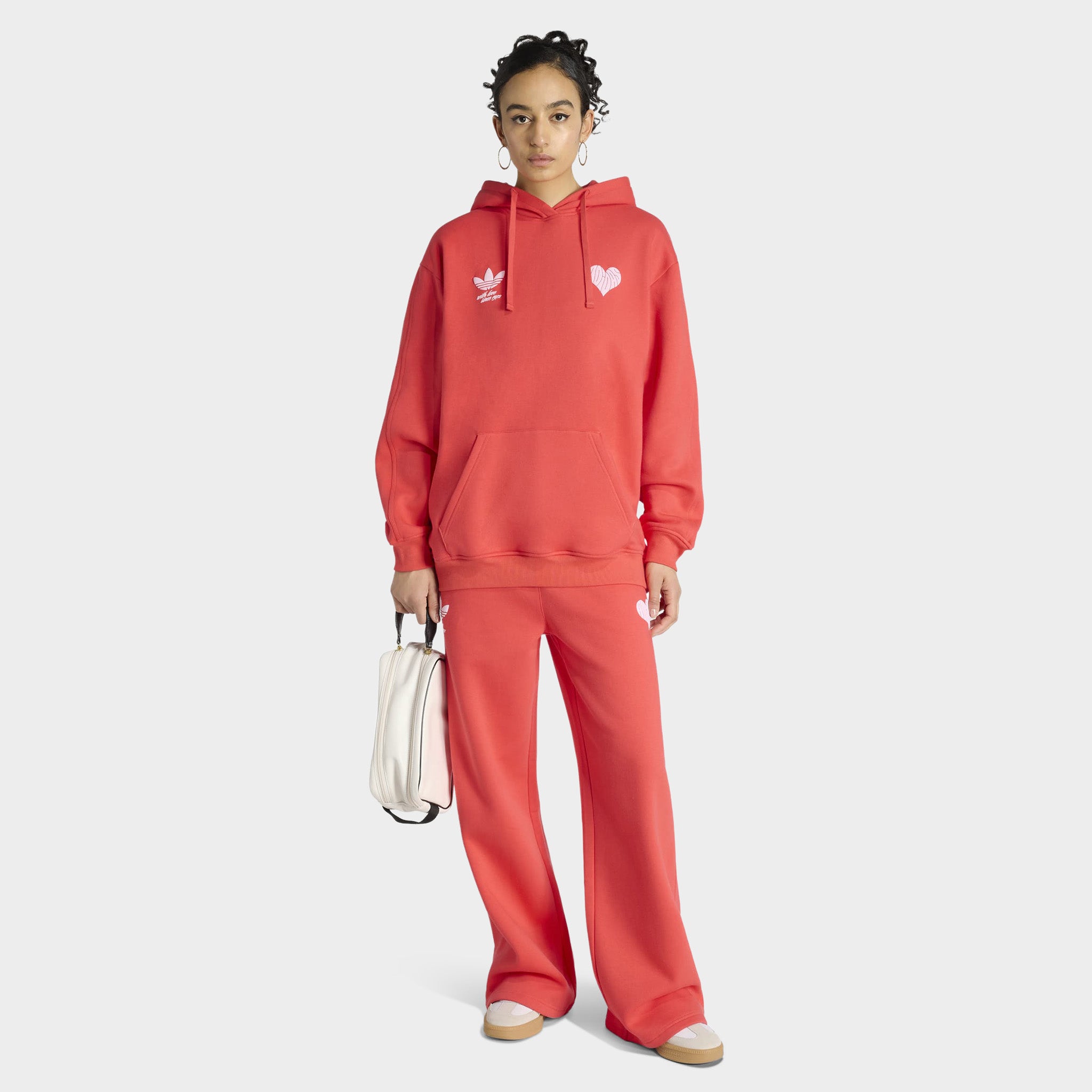 adidas Women's Bubble Heart Hoodie / Semi Lucid Red – JD Sports