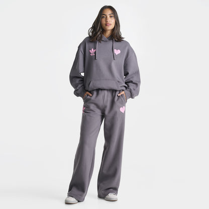 adidas Women's Bubble Heart Wide Leg Pants / Grey Fife