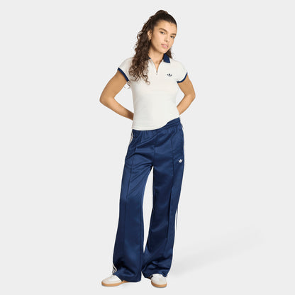 adidas Satin SST Loose Track Pants Night Indigo / White