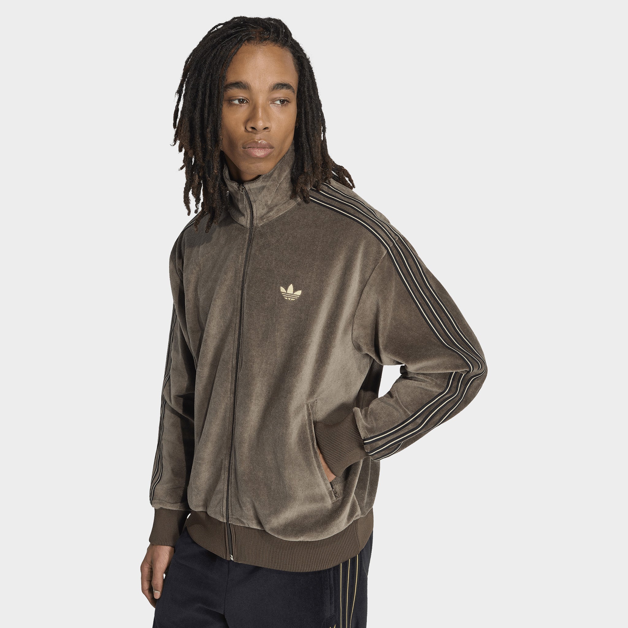 トップス  Firebird Velour Track Top adidas Firebird Velour Track Top / Branch – JD Sports