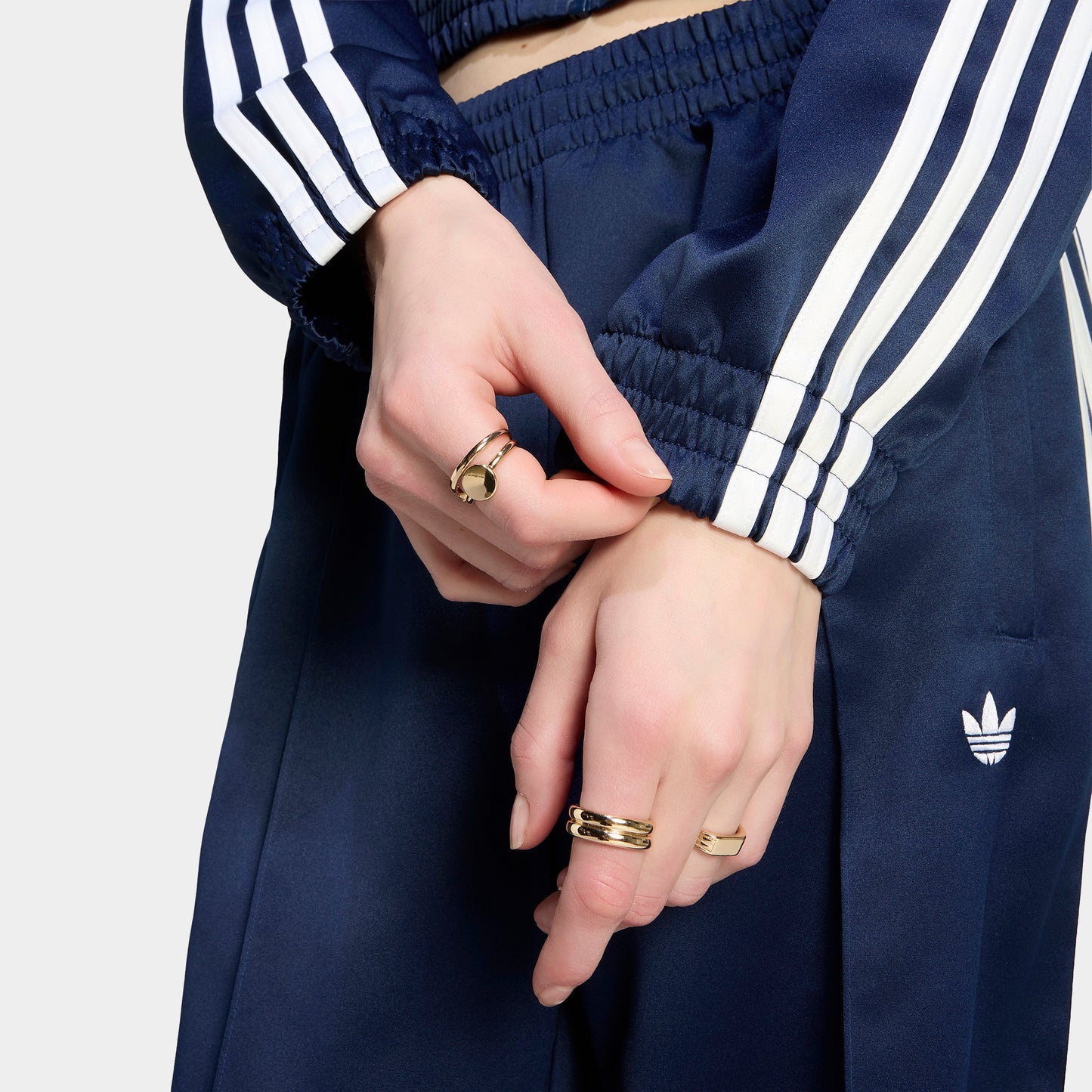 adidas Veste Satin SST Indigo / blanc
