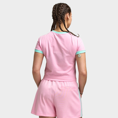 Adidas Women's Baby Tee Tru Pink / Clear Mint