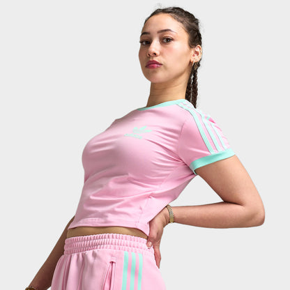 Adidas Women's Baby Tee Tru Pink / Clear Mint
