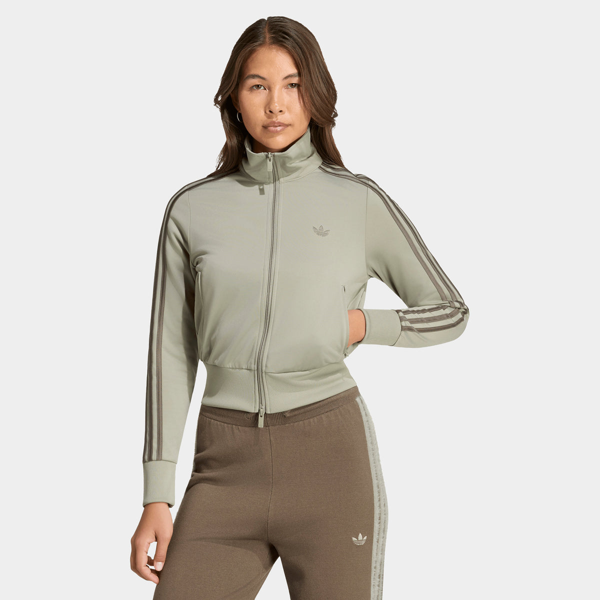 Adidas Firebird Classic Track Top / Silver-Pebble Branch