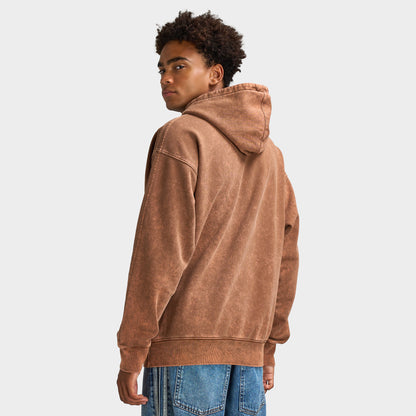 adidas Trefoil Essentials Washed Loose Hoodie / Preloved Brown