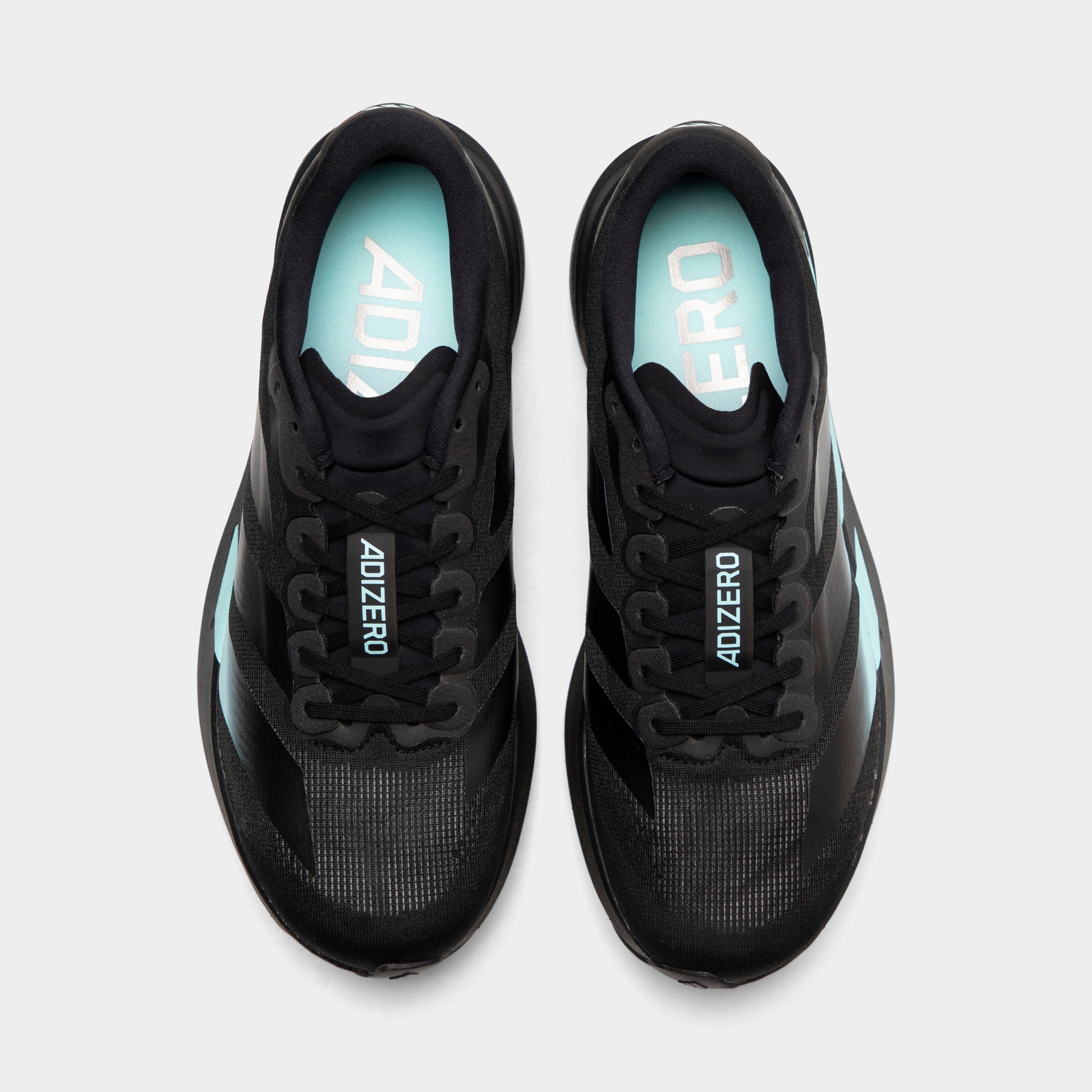 adidas Adizero EVO SL Black / Clear Aqua - Iron Metallic – JD Sports