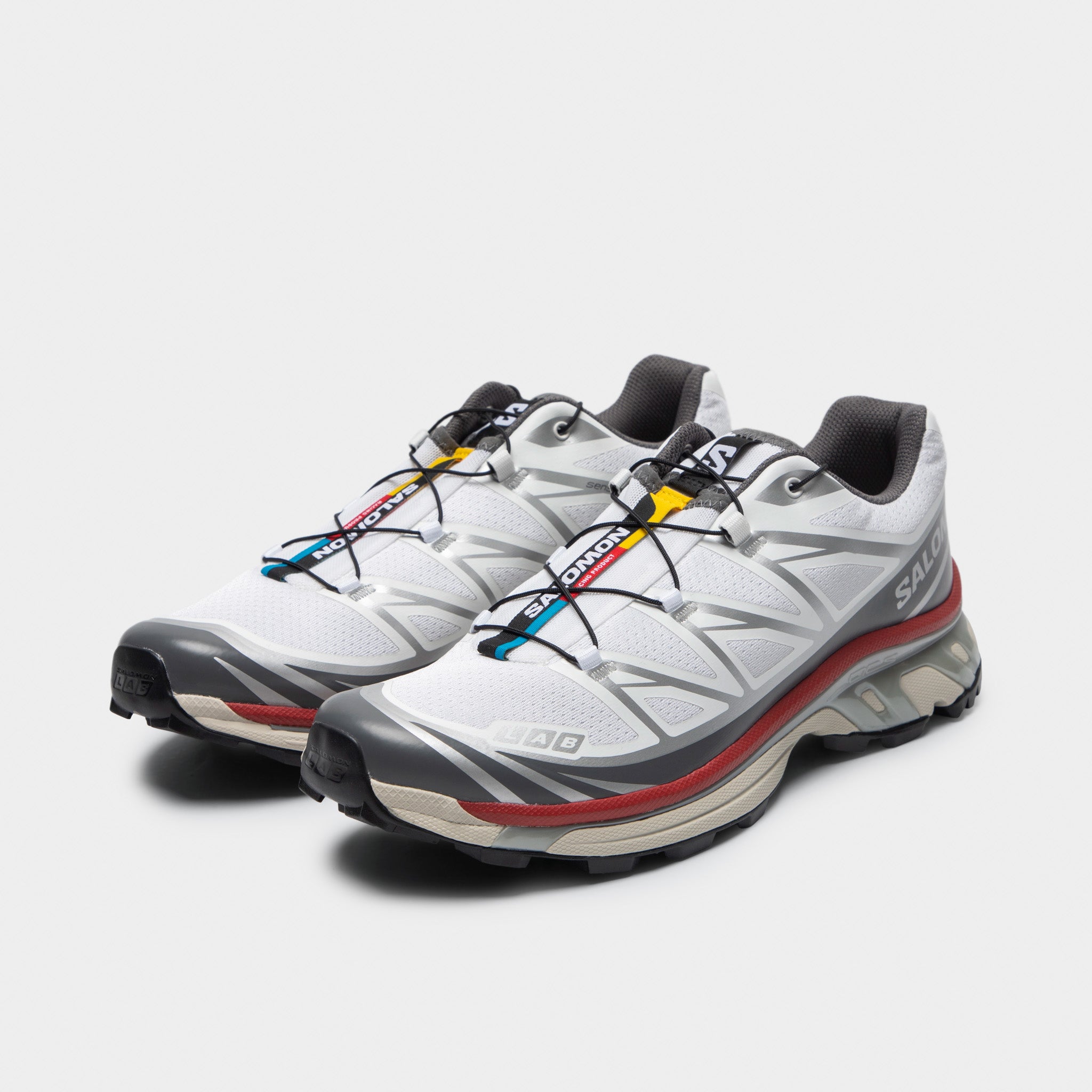 Salomon XT-6 White / Grey - Red – JD Sports
