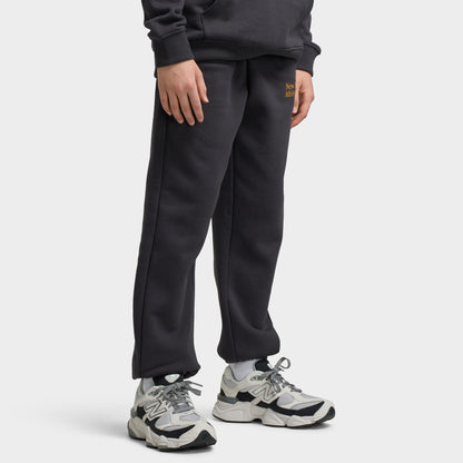 New Balance Juniors' Linear Logo Overlay Joggers / Caviar Bl