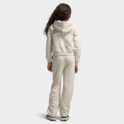 New Balance Junior's Arch Graphic Full-Zip Hoodie / Moonbeam
