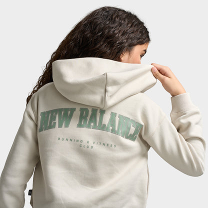 New Balance Junior's Arch Graphic Full-Zip Hoodie / Moonbeam