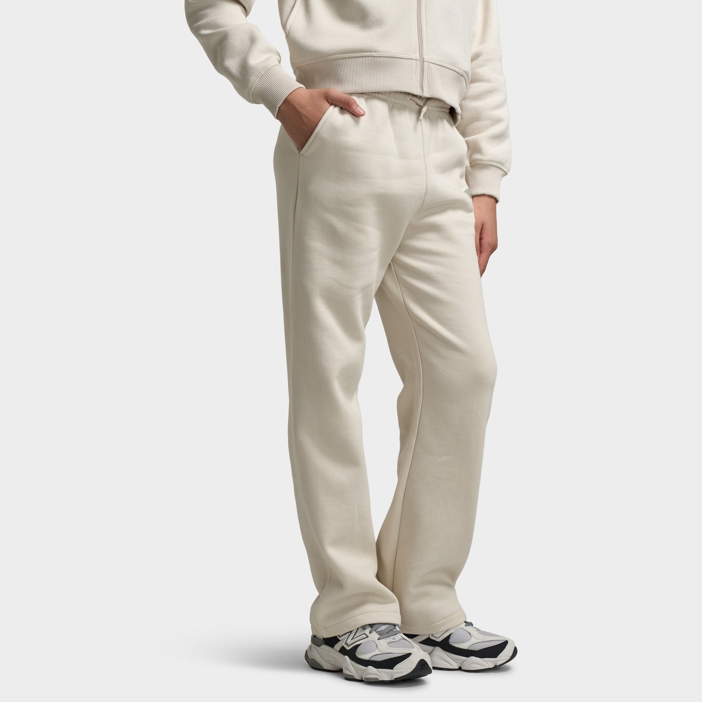 New Balance Juniors' Arch Graphic Wide Leg Pants / Moonbeam