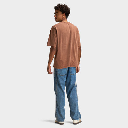 adidas Trefoil Essential T-shirt délavé Coupe Ample / Brun Occasion