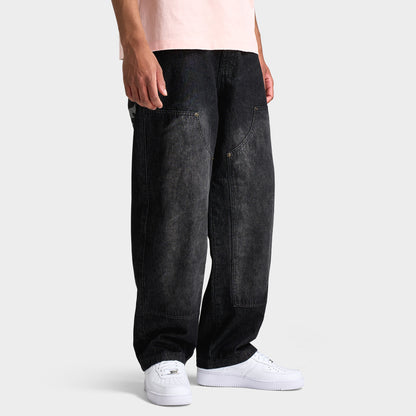 Criminal Damage Laser Print Logo Jean / Washed Black