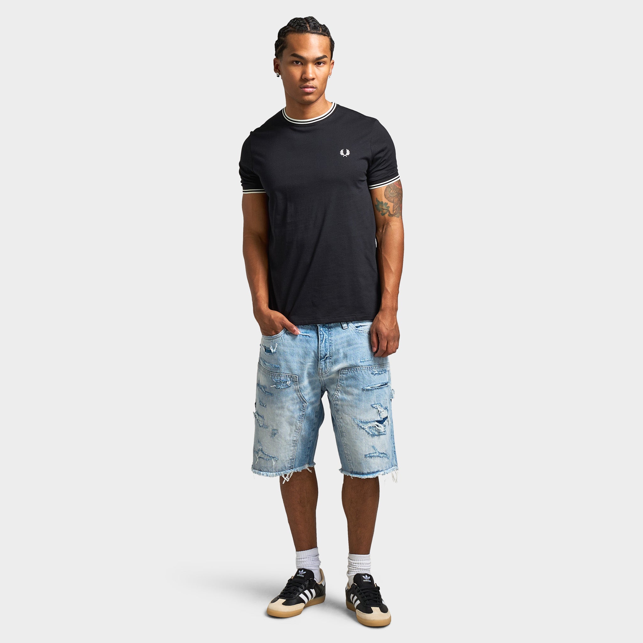 Fred Perry Twin Tipped T-Shirt / Black – JD Sports