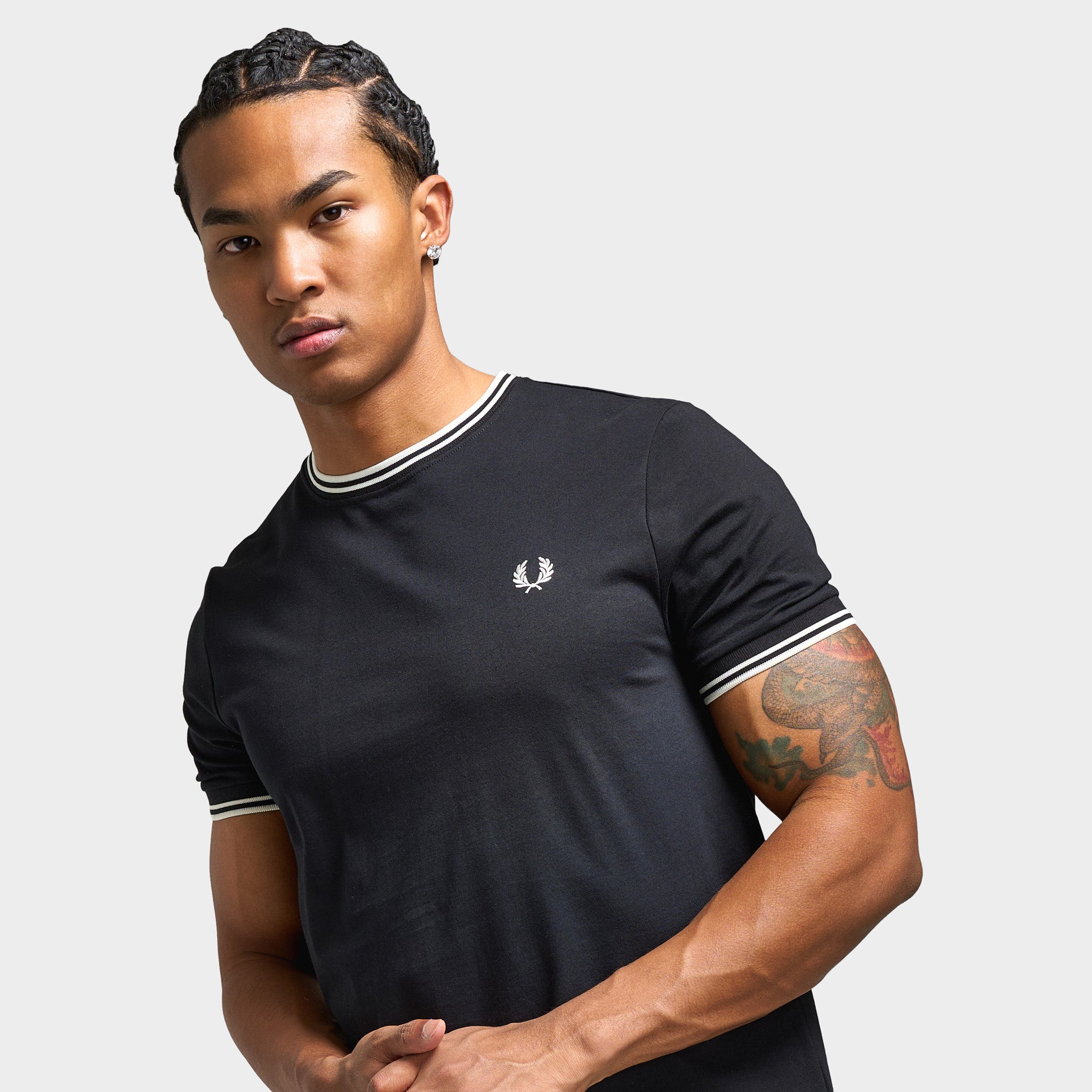 Fred Perry Twin Tipped T-Shirt / Black – JD Sports