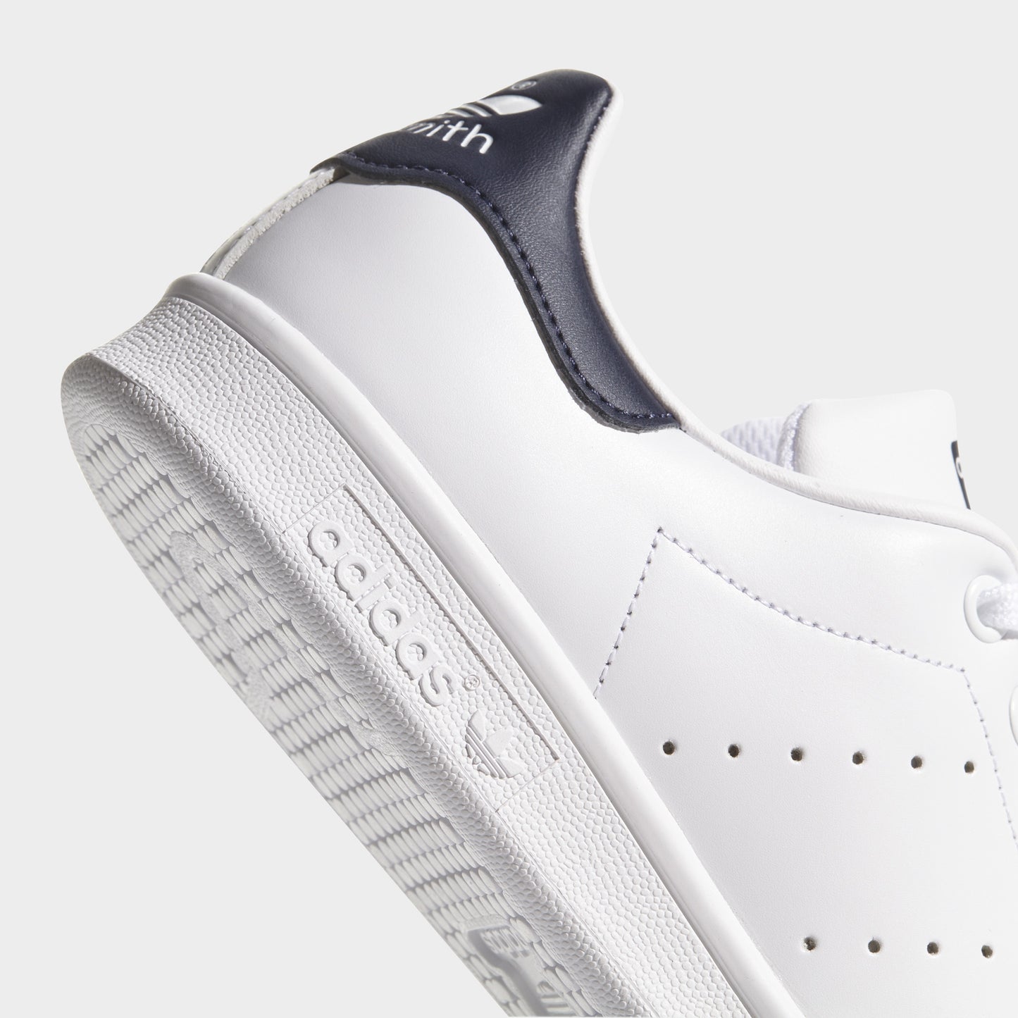 adidas Stan Smith Blanc / Blanc - Bleu marine